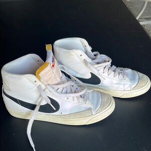 White and Black Blazer Sneakers